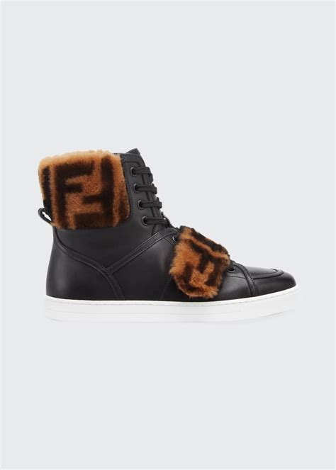 fendi shoes sneaker sale|fendi shearling sneakers.